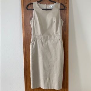Banana republic khaki color work dress size 4